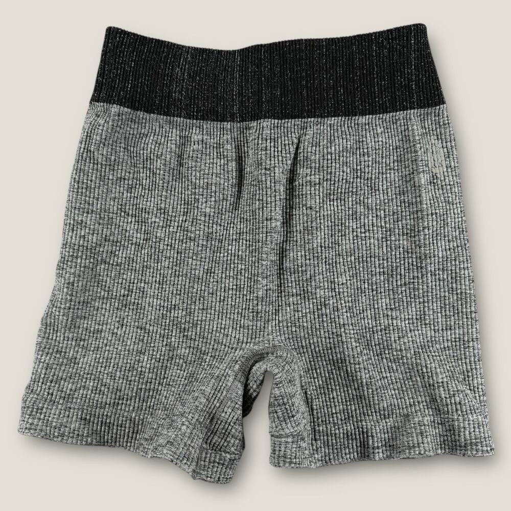 FP Movement Shorts XS/S Gray Ribbed Seamless Boxer‎ Brief High Rise Gym Spandex